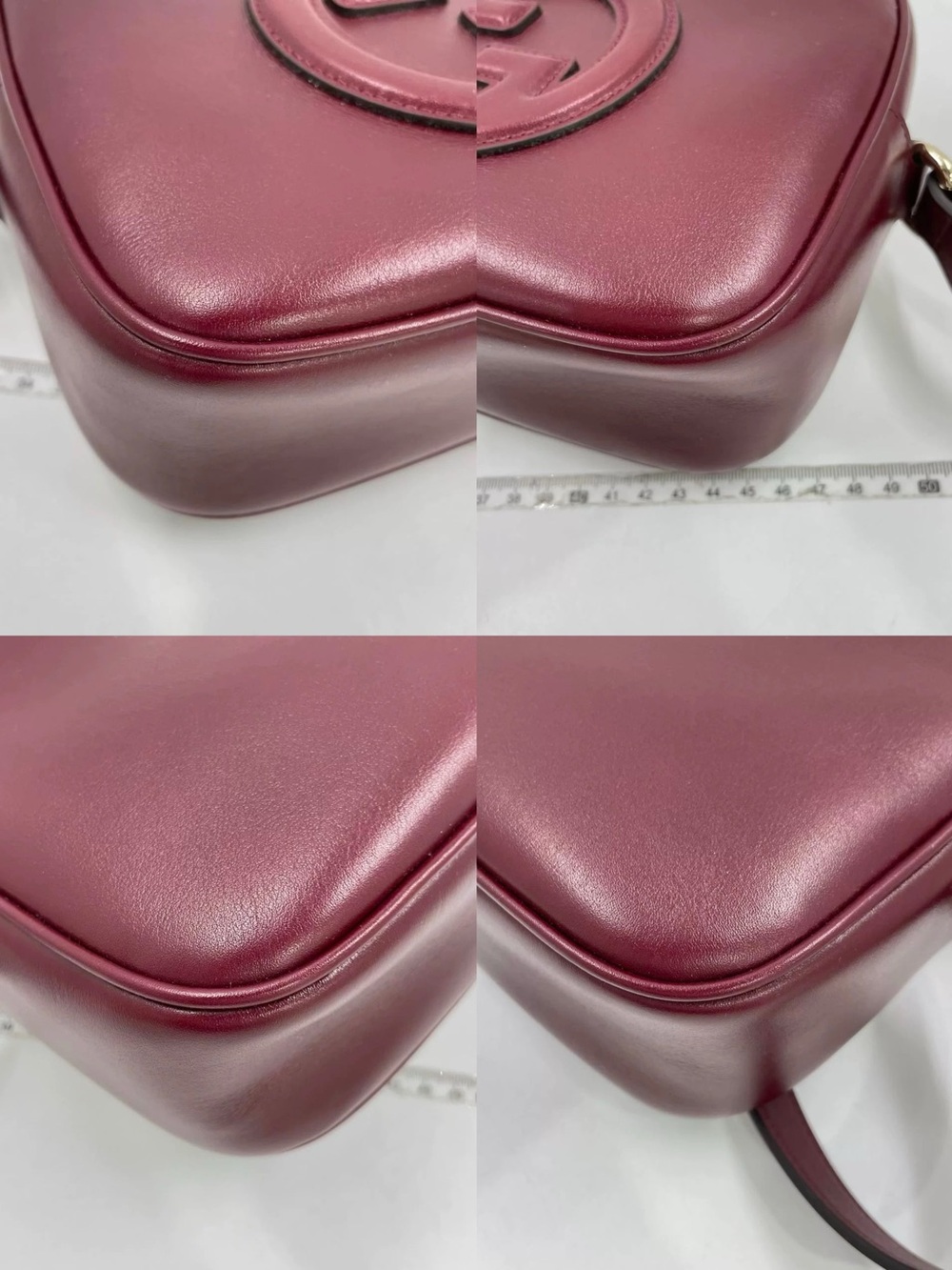 GUCCI Blondie Small shoulder bag in Rosso Ancora red leather - Picture 8 of 14